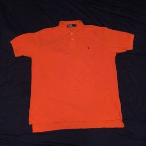 Ralph Lauren orange polo shirt